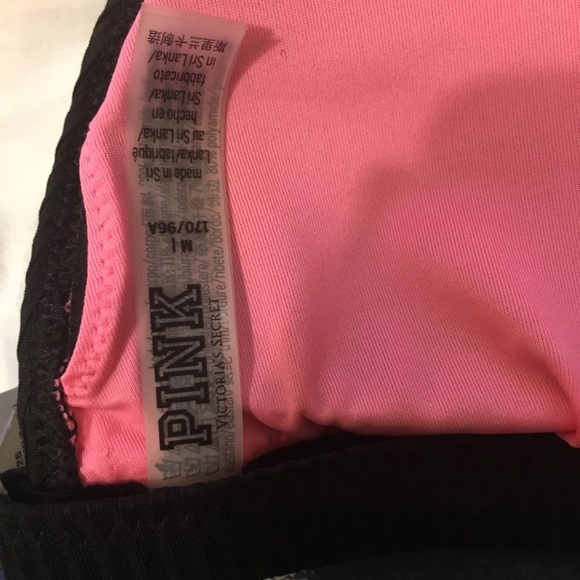 VS PINK black ribbed lace up bikini NWT - Picture 8 of 11